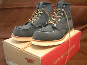 4 1/2E 箱付 BEAMS x RED WING 8854 Navy Rough-out Leather モックトゥ 検 スェード ネイビー カラー
