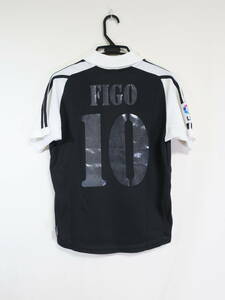 レアル・マドリード #10 FIGO フィーゴ 01-02 サード ユニフォーム ジュニア 160cm アディダス ADIDAS Real Madrid サッカー シャツ
