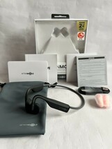 送料無料 美品 AFTERSHOKZ OpenMove Slate Grey Bluetooth骨伝導ワイヤレスヘッドフォン_画像1