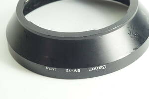 hiE-03★送料無料 並品★Canon BW-72 キャノン NewFD20-35mm F3.5L NewFD 17mm F4 NewFD 24mm F1.4L 用 レンズフード