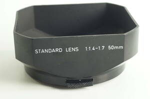 hiE-03★送料無料 並品★PENTAX STANDARD LENS 1.4-1.7 50mm プラスチック製 角型レンズフード フィルター径49mm