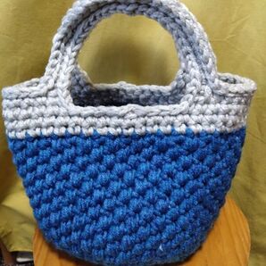 ハンドメイド ハンドバッグ かぎ針編み