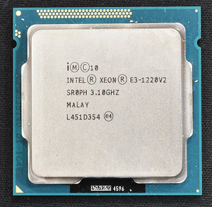 (送料無料) Intel Xeon E3-1220 v2 SR0PH LGA1155 Socket1155 Ivy Bridge-H2 (動作確認済 中古品) (管:SAC54