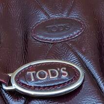 TOD'S トッズ ショルダーバッグ ワインレッド_画像2