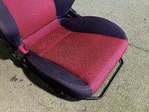 新Y管理74093 H17 コペン L880K】★ダイハツ純正 RECARO 助手席 アシスタント シート シートヒーター付★トリム FLN1_画像3