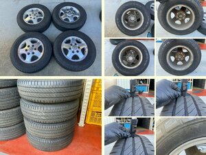 S管理74037 H23 キャラバン CWMGE25】★日産 純正 15インチ 195/80R15C 8PR 2021年製タイヤ付 アルミ ホイール★5.5JJ ＋45 6H