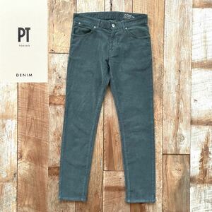 【極美品】PT torino DENIM ピーティートリノ SWING コーデュロイ パンツ 30 アッシュグリーン BEAMSF取扱