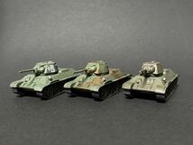 WTM7 1/144 T-34/76 1942年型x3種セット オリーブグリーン・ダークグリーン・2色迷彩 WW2【同梱可能】ワールドタンクミュージアム 海洋堂_画像1