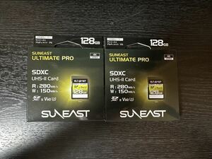 国内正規品SUNEAST SDXCカードUHS-IIV60U34K UHD ULTIMATE PROメモリーカード (128GB)2枚セット