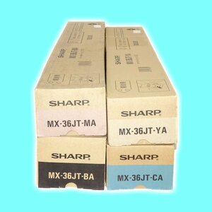 ☆4色セット SHARP シャープ 純正トナー MX-36JT-BA/CA/MA/YA MX2640/MX3140/MX3640用 【送料無料】 NO.3813