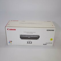 純正 キャノン CANON トナーカートリッジ322 CRG-322 イエロー 【送料無料! 未使用!! 純正!!! 保証あり!! 】NO.3910_画像2