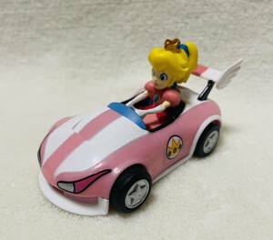 ★スーパーマリオ プルバックカー ピーチ姫★マリオカート ミニカー マスコット フィギュア