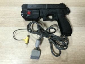 PS1 peripherals gun navy blue operation not yet verification therefore Junk [ control 16174][ Junk ]