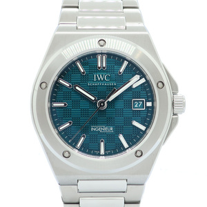 [ Tempaku ]IWC Inter National часы Company Ingenieur автоматический 40mm IW328903 зеленый aqua мужские наручные часы не использовался 