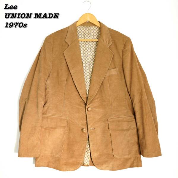 Lee Corduroy Tailored Jacket 1970s 304067 Vintage リー コーデュロイ ジャケット 1970年代 ユニオンメイド ヴィンテージ