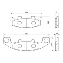 DAYTONA(デイトナ) バイク ブレーキパッド 赤パッド 79840_画像3