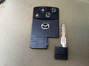  Mazda original advice to key 4 button both sides sliding lighting less card key keyless Biante Premacy MPV etc. outside fixed form shipping ⑦