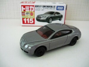 トミカ　No.115　ベントレー コンチネンタル ＧＴ（プチカスタム　ホィールブラック仕様）■箱トミカマーク切り抜きあり　ベトナム製