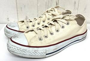 CONVERSE Converse *ALL STAR all Star * canvas sneakers shoes *25.0 cm size natural unbleached cloth 3M 1611 low cut 