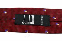 ダンヒル ブランド ネクタイ シルク 小紋柄 メンズ レッド Dunhill_画像4