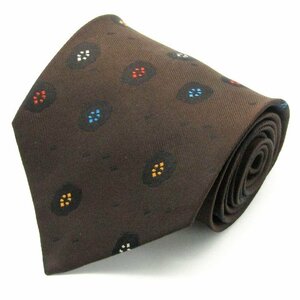  I m Pro duct brand necktie dot square pattern panel pattern silk made in Japan men's Brown im product