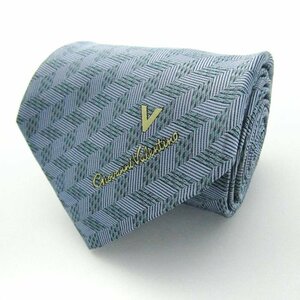 ジョバンニバレンチノ ブランド ネクタイ シルク チェック柄 小紋柄 メンズ ブルー Giovanni Valentino