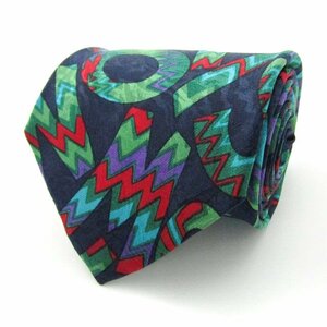  Missoni brand necktie silk . what pattern men's navy Missoni