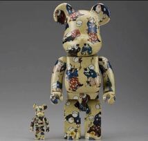 【新品未開封】 BE@RBRICK ベアブリック 歌川国芳「流行猫の曲鞠」 100% & 400%_画像2