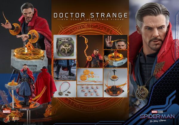 MMS629 ホットトイズ スパイダーマン ドクター・ストレンジ1/6フィギュア