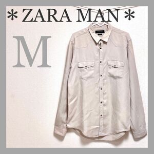 ＊ZARA MAN＊ザラ ザラマン シャツ ワイシャツ トップス 長袖シャツ 無地