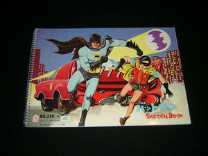 昭和レトロ　当時物　バットマン　スケッチブック　未使用品　セイカノート　トランスグローバル 1966　ケンリック