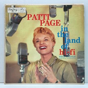 【Bud Shank, Pete Candoli, Bob Cooper】良好!! MONO 太鼓ラベ 深溝 USオリジナル PATTI PAGE In The Land Of Hi-Fi (EmArcy MG 36074)