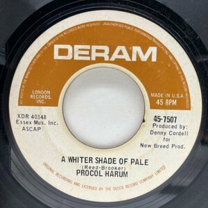 良好!! USオリジナル 7インチ PROCOL HARUM A Whiter Shade Of Pale 青い影 1st デビューシングル ('67 Deram) プロコル・ハルム 45RPM