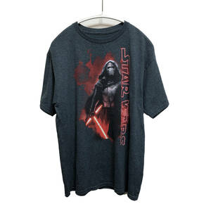 USA 古着 半袖 Tシャツ STARWARS グレー メンズXLサイズ ダースベイダー スターウォーズ 映画 古着卸 激安 BA1256