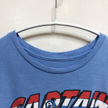 USA 古着 半袖 Tシャツ MARVEL ブルー 青 メンズL キャプテンアメリカ アメコミ キャラクターTシャツ 古着卸 激安 BA1260_画像3