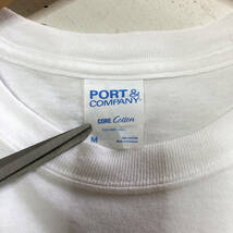 USA 古着 半袖 Tシャツ PORT&COMPANY ホワイト 白 メンズM カレッジＴシャツ ミシガン州立大学 バレーボール BA1300_画像5