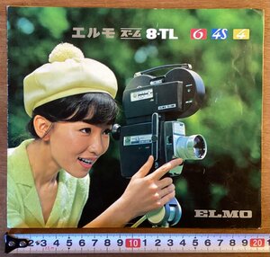 RR-5347■送料込■ELMO エルモ ズーム 8-TL カメラ ムービーカメラ ビデオ 解説 取扱 ガイド 写真 冊子 案内 パンフレット 印刷物/くOKら