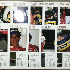 BA402 ■送料込■ THE LEGEND OF SENNA アイルトン・セナ AYRTON SENNA SPECIAL CALENDAR 2000 額装 ポスター F1 レーシング /くJYらの画像8