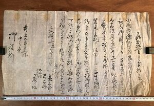 LL-6458 ■送料込■ 文政12年 江戸時代 長野県 小県郡 腰越村 乍恐以書付奉願上候 井上五郎右衛門 中之条 和書 古書 古文書 /くYUら