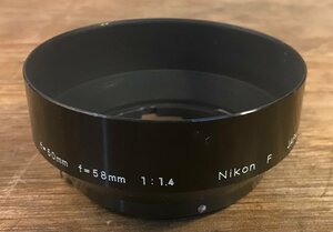 SS-1452■送料込■Nikon レンズフード f=58mm 1:1.4 カメラ アクセサリー アンティーク レトロ 28g/くATら