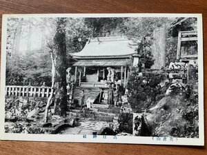 FF-6937 ■送料込■ 福井県 英彦山 高住神社 人 古建築 建物 狛犬 女性 神社 寺 宗教 風景 景色 昔 戦前 大分県 絵葉書 写真 古写真/くNAら