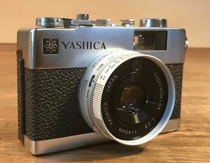 SS-1565■送料込■YASHICA ELECTRO35 MC 一眼レフカメラ フィルムカメラ 355g●ジャンク扱い●シャッターのみ確認/くATら