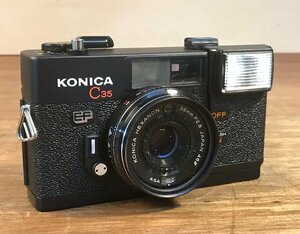 SS-1553■送料込■KONICA C35 EF HEXANON フィルムカメラ 362g●ジャンク扱い/くATら