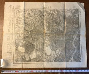 RR-5221 ■送料込■ 東京府 東京首部 首都 隅田川 吹上御苑 不忍池 地図 古地図 地理 資料 古書 古文書 案内 大正6年 印刷物/くKAら