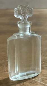 SS-1477■送料込■香水 空瓶 瓶 ガラス 鶴 容器 入れ物 保存 工芸品 アンティーク レトロ 21g/くATら