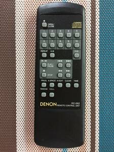 送料無料★DENON★デノン★純正★CDプレーヤー★DCD-425 用リモコン★RC-262★中古★動作品★返金保証あり★