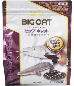 ■ひかりクレスト■ビッグキャット■大型底棲肉食魚用■飼育■餌■沈下性■国産■570ｇ■