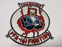 ***アメリカ軍 米軍 VF-161 FIGHTING CHARGERS 軍用 ミリタリー パッチ刺繍 ワッペン 徽章　(レプリカ 複製) _画像1