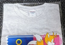 TGS2023 東京ゲームショウ ソニックスーパースターズ ノベルティ Tシャツ サイズ L + クリアファイル SEGA セガ Tシャツ SONIC TGS SAMSUNG_画像4