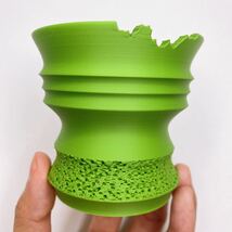 KP004！3Dプリンター鉢 新品未使用 メッシュ構造 ジャイロイド 通気性 排水性 Sサイズ 6.5cm×6.5cm 観葉植物 多肉植物 塊根植物 サボテン_画像1